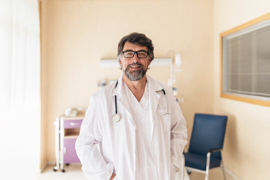 Portrait of a doctor looking at camera