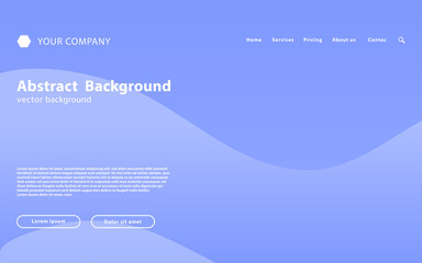 modern abstract landing page background. wavy gradient background template,vector illustration.