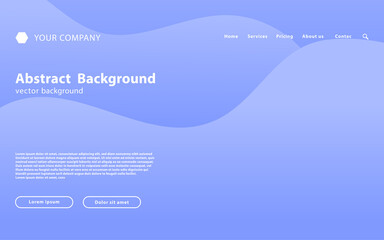 modern abstract landing page background. wavy gradient background template,vector illustration.