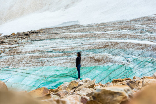 Ice lake in Banff,Canada