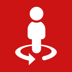 Businessman Circle -  Metro Tile Icon