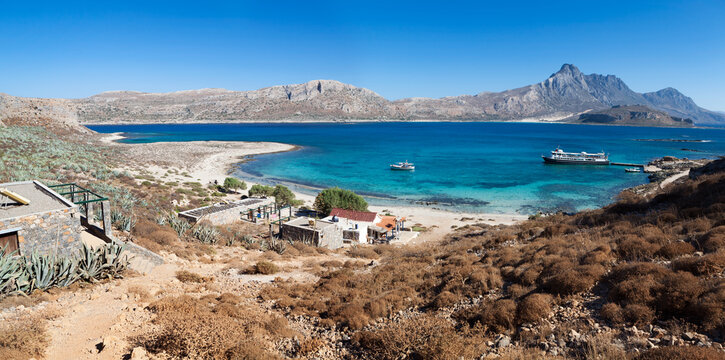 Empy beach on Crete Island in Greece