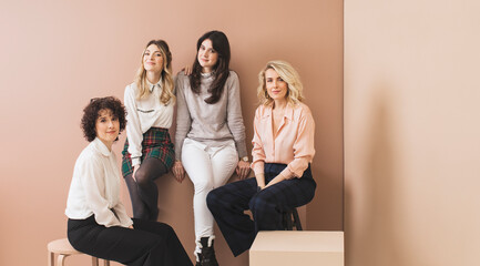 Portrait of Group of Women Co-Workers