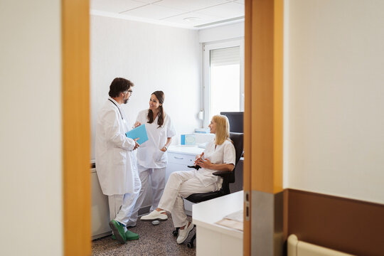 Medical Staff In A Hospital Room