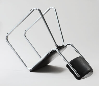 Vintage office chair tipped over