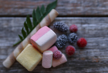 candy on a white background