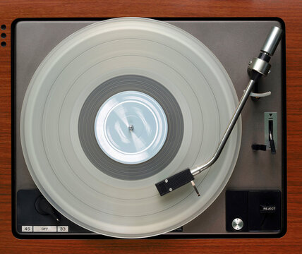 Transparent album turning