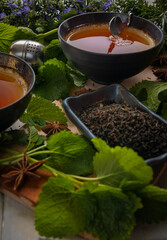 Cup of tea with mint