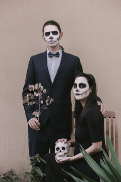 Halloween Couple in love