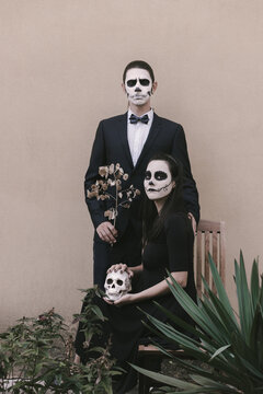 Halloween Couple in love