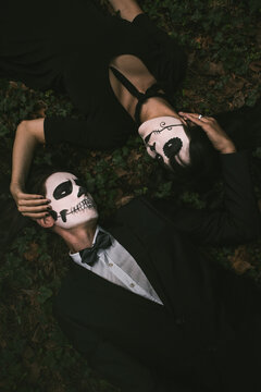 Halloween Couple in love