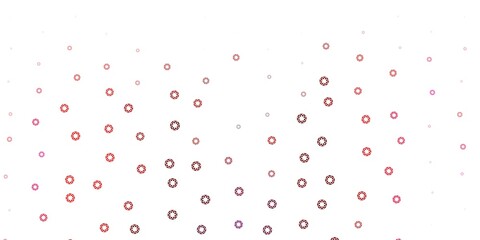 Light pink, red vector layout with circle shapes.