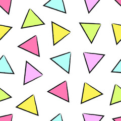 triangles seamless background. Geometric repeating image