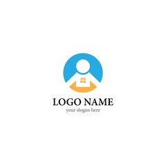 People house logo template