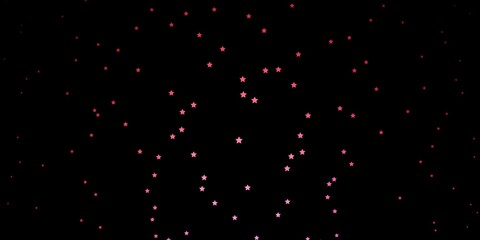 Dark Pink, Yellow vector texture with beautiful stars. Colorful illustration with abstract gradient stars. Pattern for wrapping gifts.