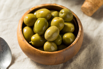 Raw Green Organic Olives