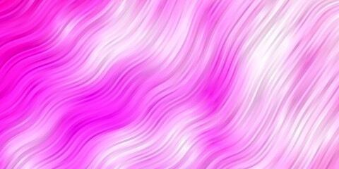 Light Pink, Yellow vector backdrop with circular arc. Gradient illustration in simple style with bows. Pattern for ads, commercials.