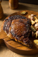 Grass Fed Ribeye Steak and Potatoes