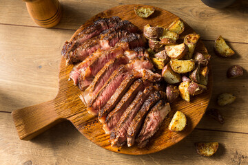Grass Fed Ribeye Steak and Potatoes