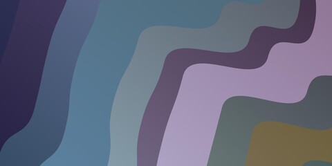 Light Purple vector background with curves. Illustration in halftone style with gradient curves. Design for your business promotion.