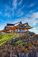 Fototapeta premium 再建 蕪島神社