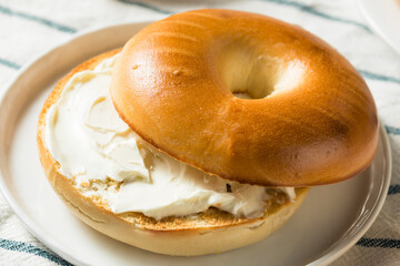 Homemade Cream Cheese Bagel