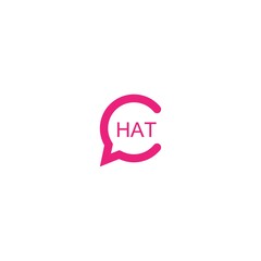 Chat logo vector icon