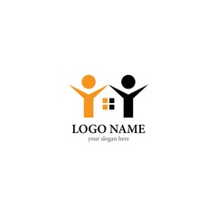 People house logo template