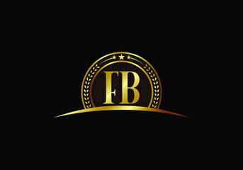 F B Initial Letter Logo design, Graphic Alphabet Symbol for Corporate Business Identity