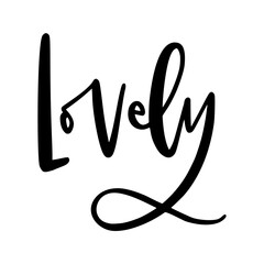 Cute Valentine's day lettering calligraphy composition. Card design.