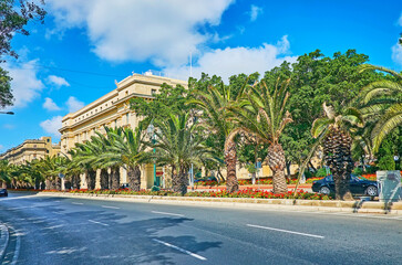 Green streets of Floriana, Malta