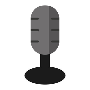 Dibujo de microfono profesional / icono de podcast