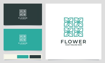 flower beauty logo design inspiration for salon spa skin care and product beauty