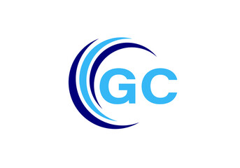 G C Initial Letter Logo design, Graphic Alphabet Symbol for Corporate Business Identity