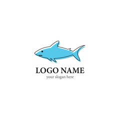 Fish logo template creative