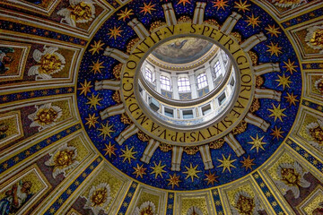 Plakat Dome of the basilica in Rome