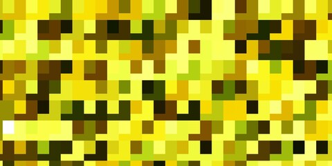 Light Green, Yellow vector layout with lines, rectangles. Colorful illustration with gradient rectangles and squares. Template for cellphones.