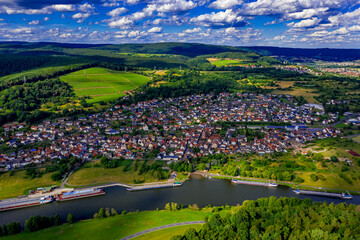Fototapeta na wymiar Dorfprozelten aus der Luft | Dorfprozelten Luftbilder