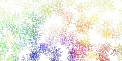 Light multicolor vector abstract template with leaves.