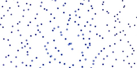 Dark BLUE vector background with colorful stars. Decorative illustration with stars on abstract template. Best design for your ad, poster, banner.