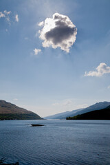 lake and mountains in Scotland