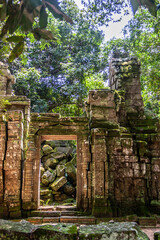 Fototapeta na wymiar temple in Cambodia