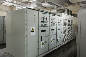 Diesel Generators and electrical switch rooms in the industry manufacturing unit