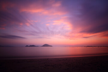 Seaside town of Bodrum and spectacular sunsets. Mugla, Turkey