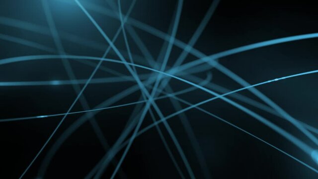 Telecommunications Network Blue &ndash; Digital Signal Flow Animation, Futuristic Data Transmission, Global Connectivity Visualization, Tech Communication Background