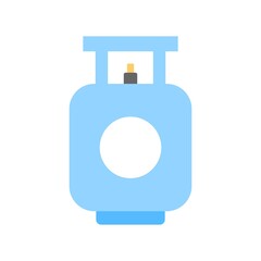 Fototapeta premium Gas tank stove icon illustration in flat design style.