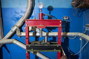 20 ton h frame industrial floor shop press for replace silent block at workshop or service station....
