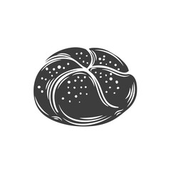 Bread rolls glyph icon