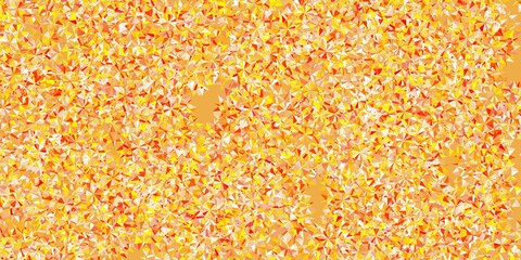 Light orange vector layout with beautiful snowflakes.