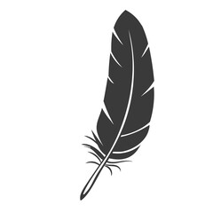 Silhouette feather icon